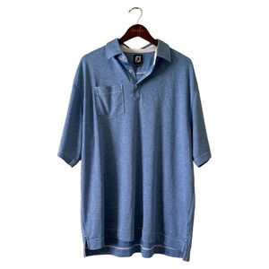 FOOTJOY Heather Blue Golf Polo Shirt Size X-Large